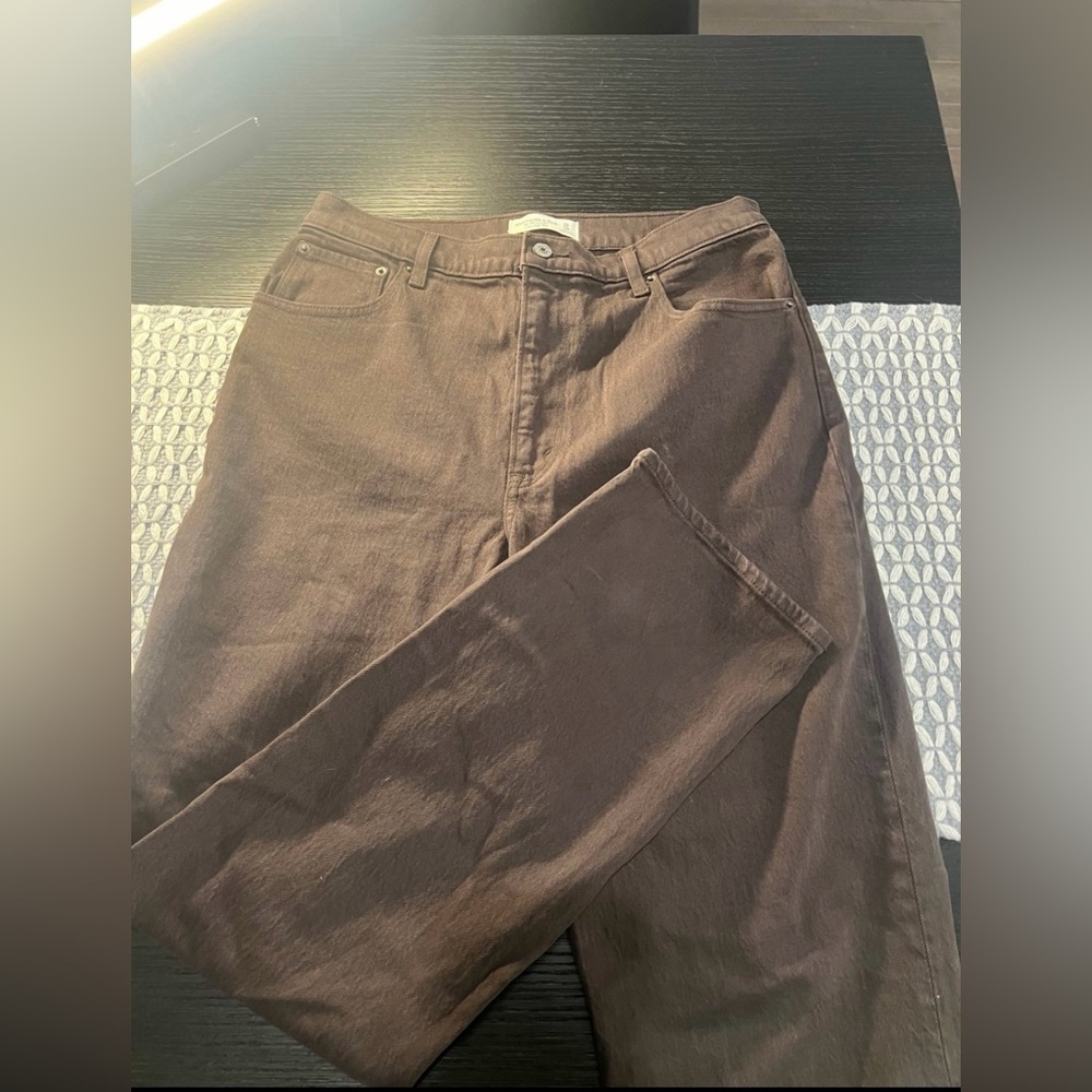 abercrombie and fitch 90s straight ultra high rise